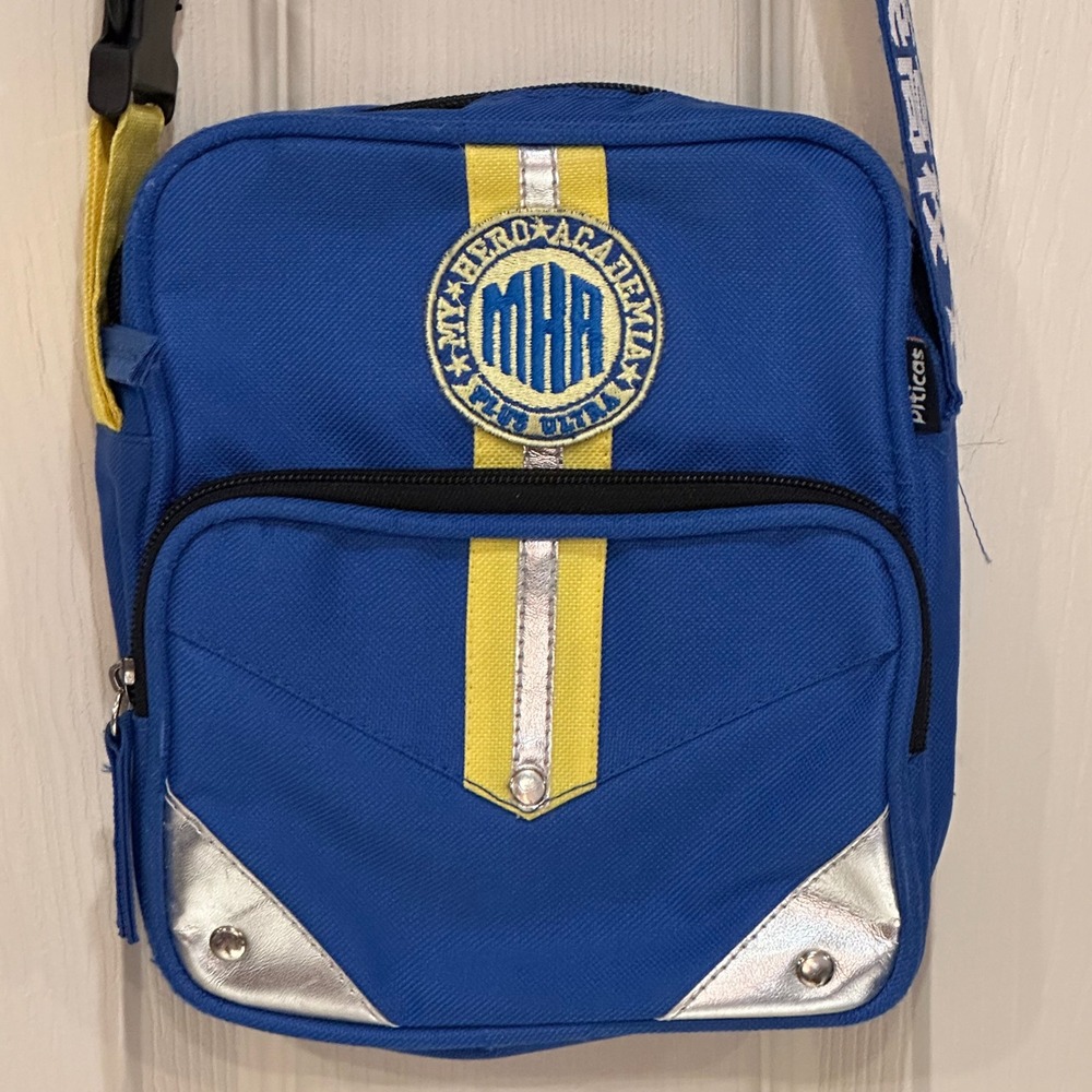 My Hero Academia All Might Blue Crossbody Bag Anime Shoulder Bag